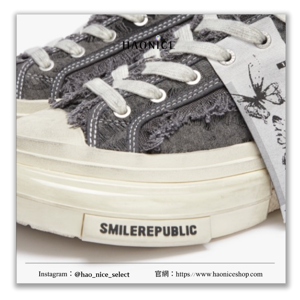 【HAO NICE】100%正韓 SMILEREPUBLIC INCEPTION 韓國潮牌🇰🇷周深同款✨復古做舊風厚底休閒鞋 布鞋