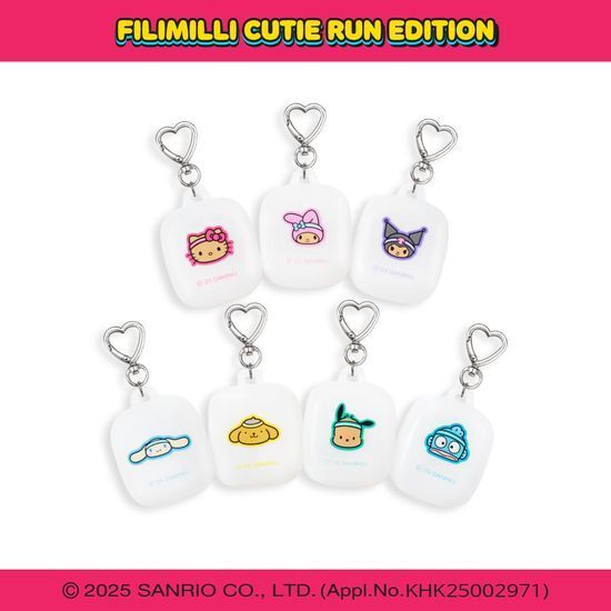 sanrio cutie run sport towel keyring (7 types)