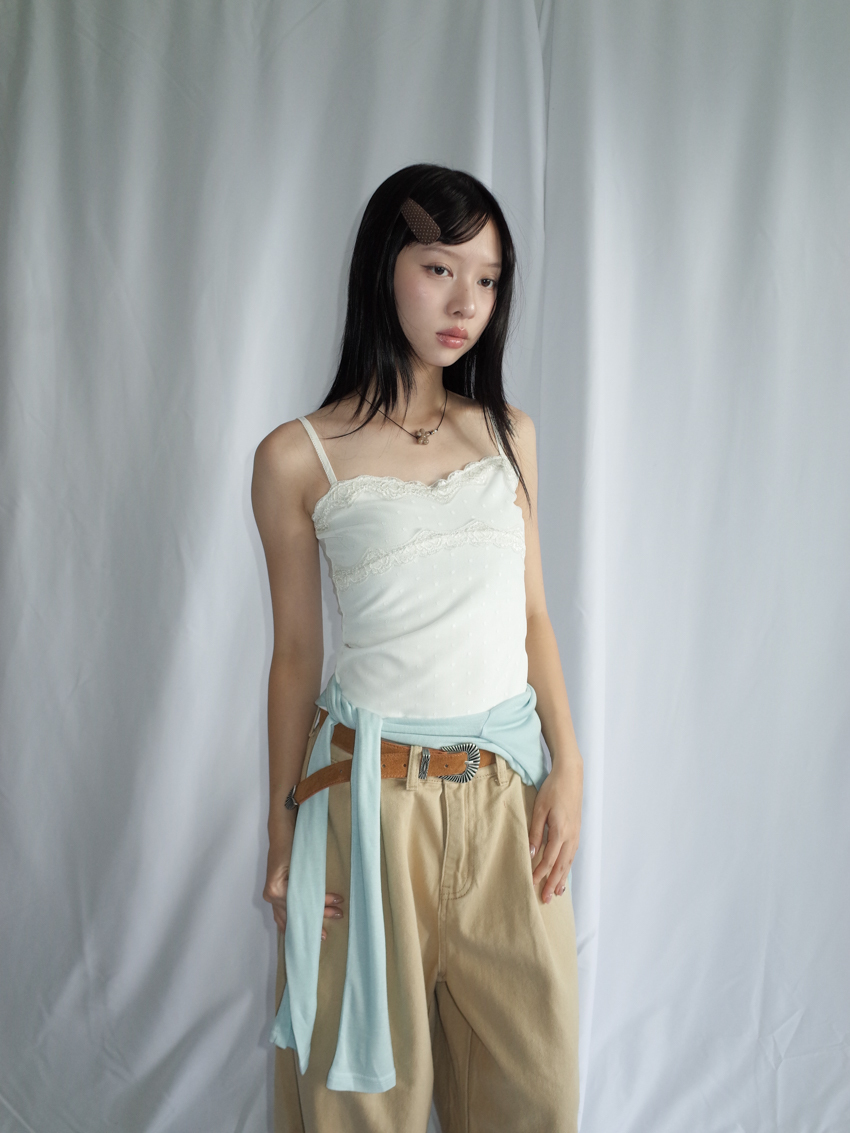 polka dot cotton fabric triangle hair clip