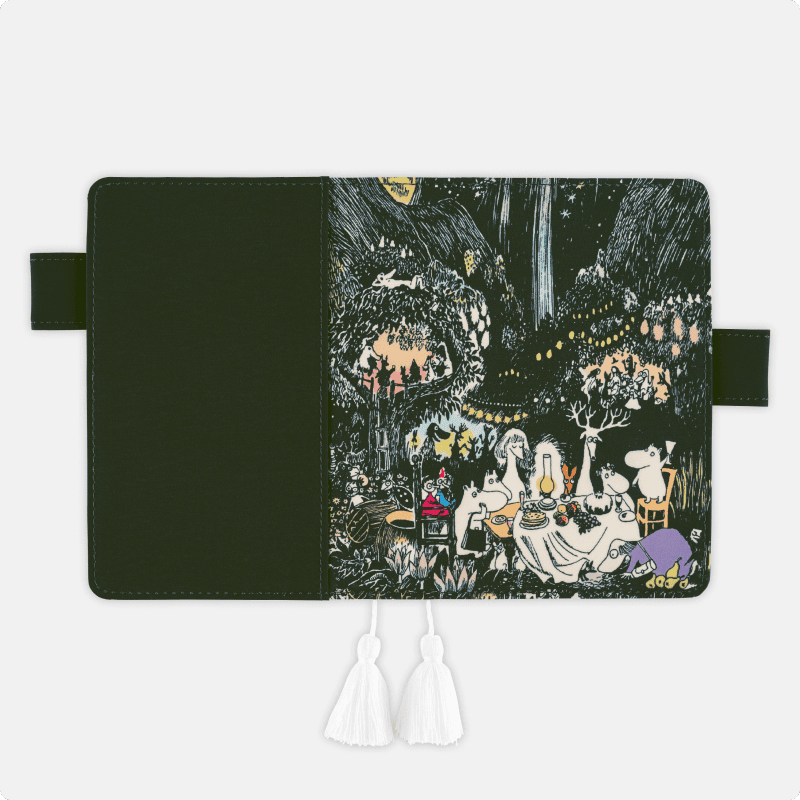 moomin 派對之夜 Hobo手帳 A5書皮｜日本Hobonichi ほぼ日手帳