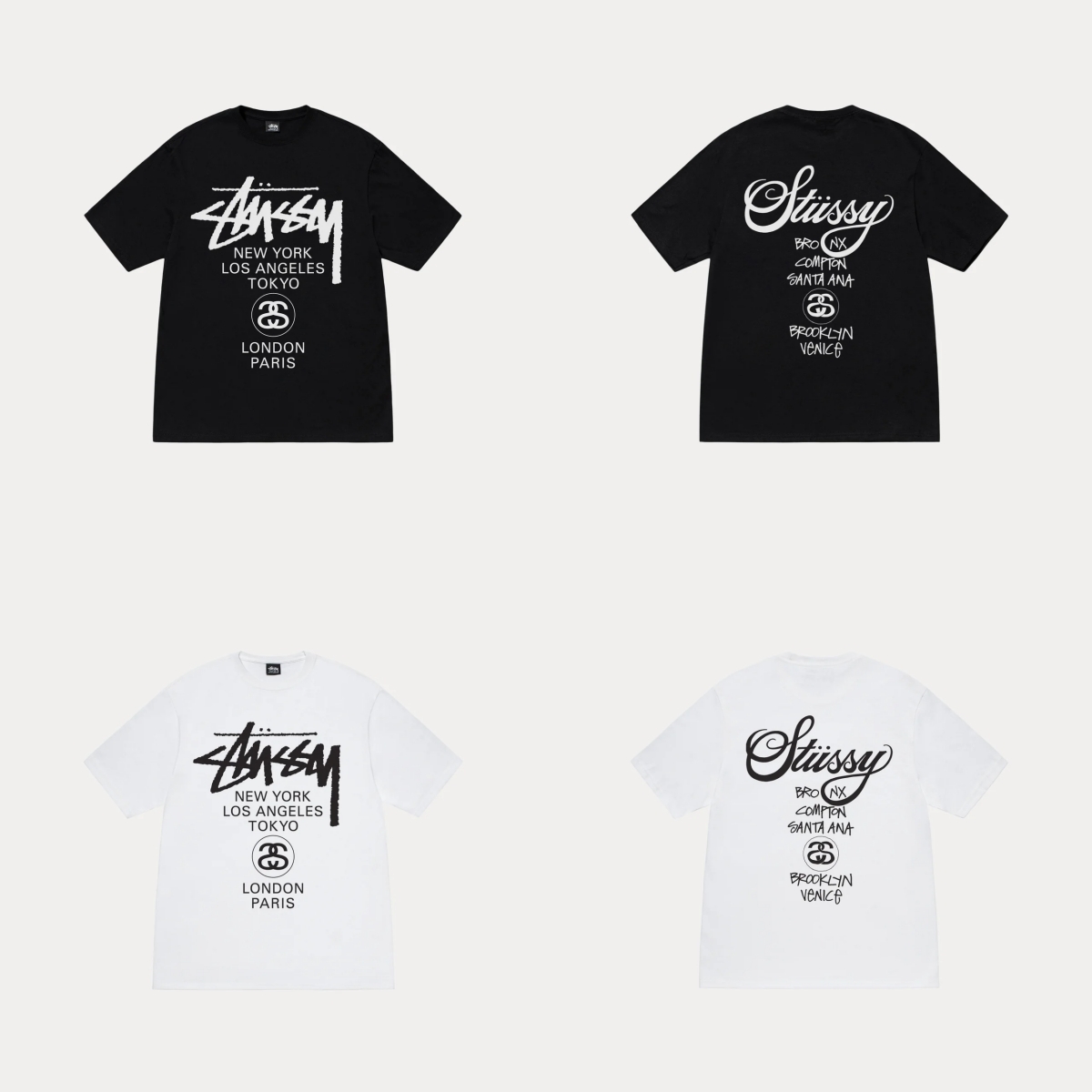 STUSSY WORLD TOUR TEE 世界巡迴 短袖