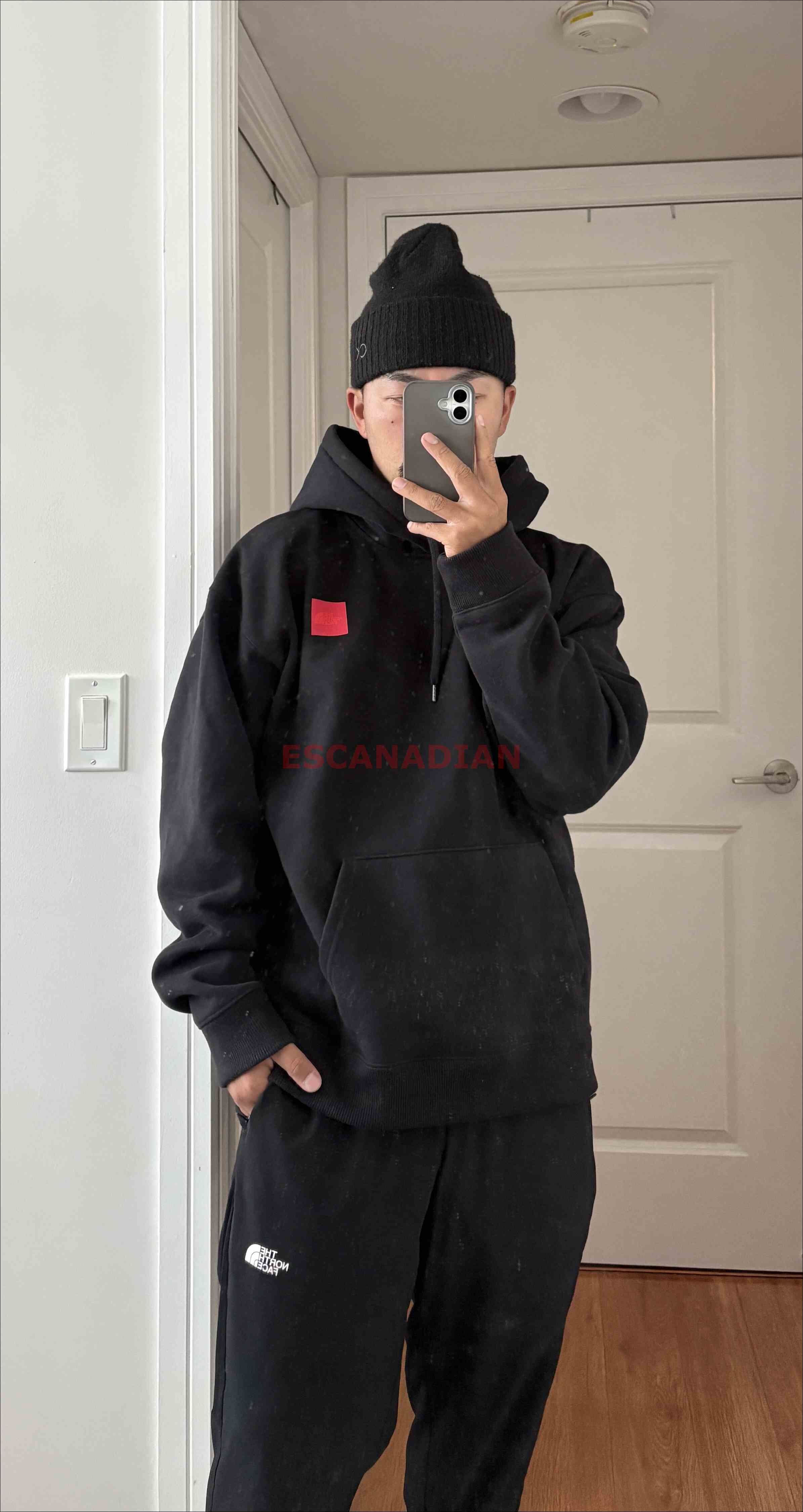 THE NORTH FACE 男大人 超重磅 周年限定 正反山脈圖案 硬挺 落肩寬版 帽TEE