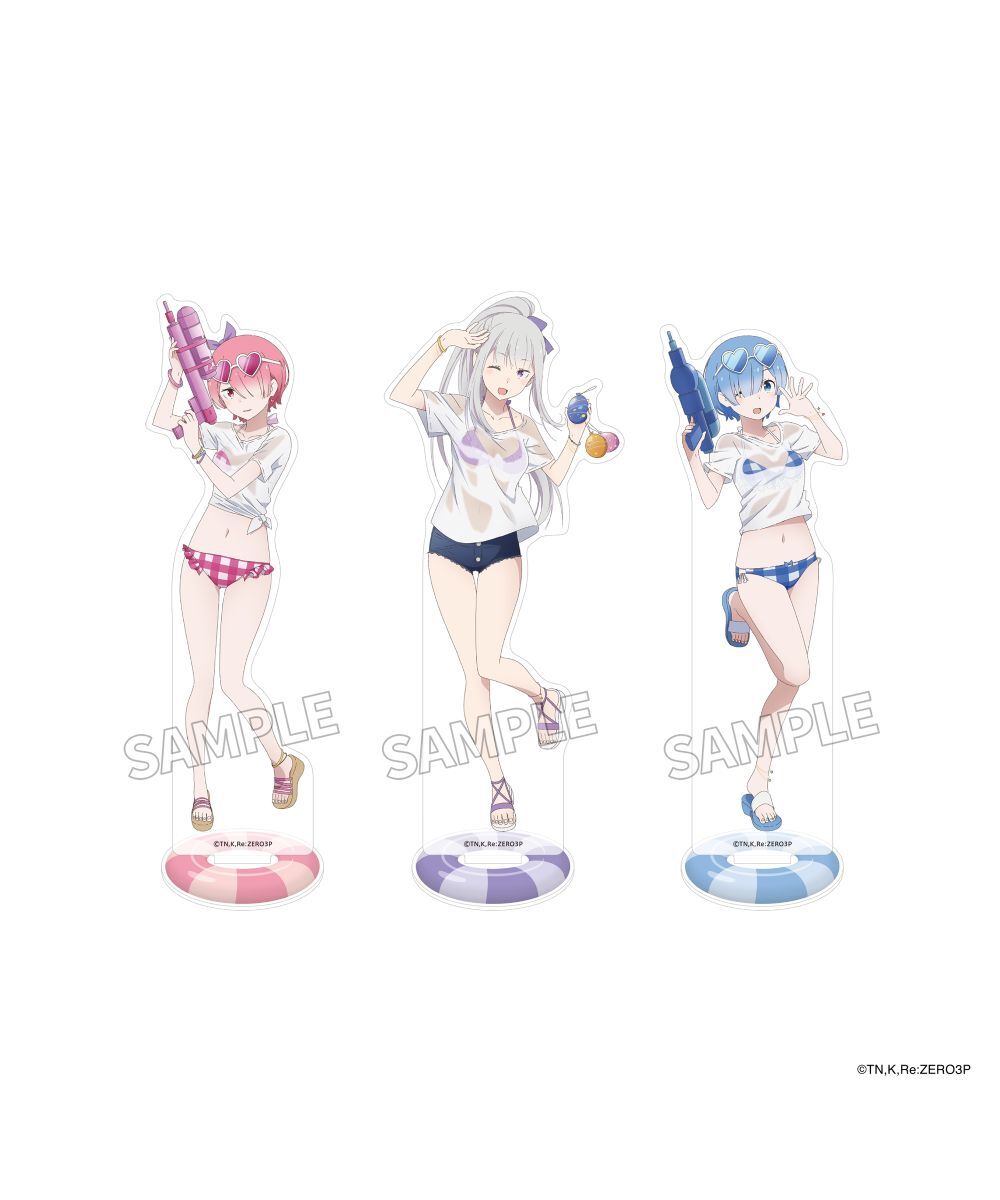 預購-「Re:從零開始的異世界生活」壓克力人形立牌 玩水 ver. 系列 【日本進口精品】