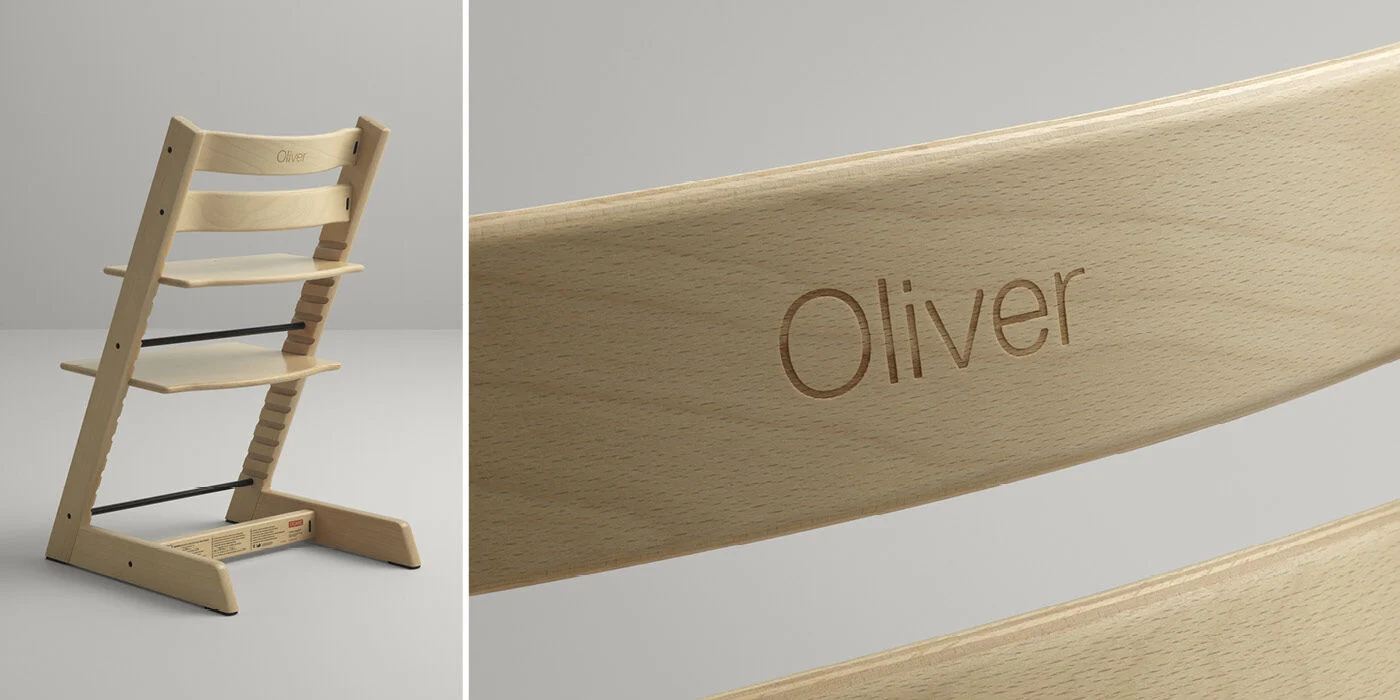 Tripp Trapp成長椅,座板、踏板皆可調整,有效支撐背部和腿部