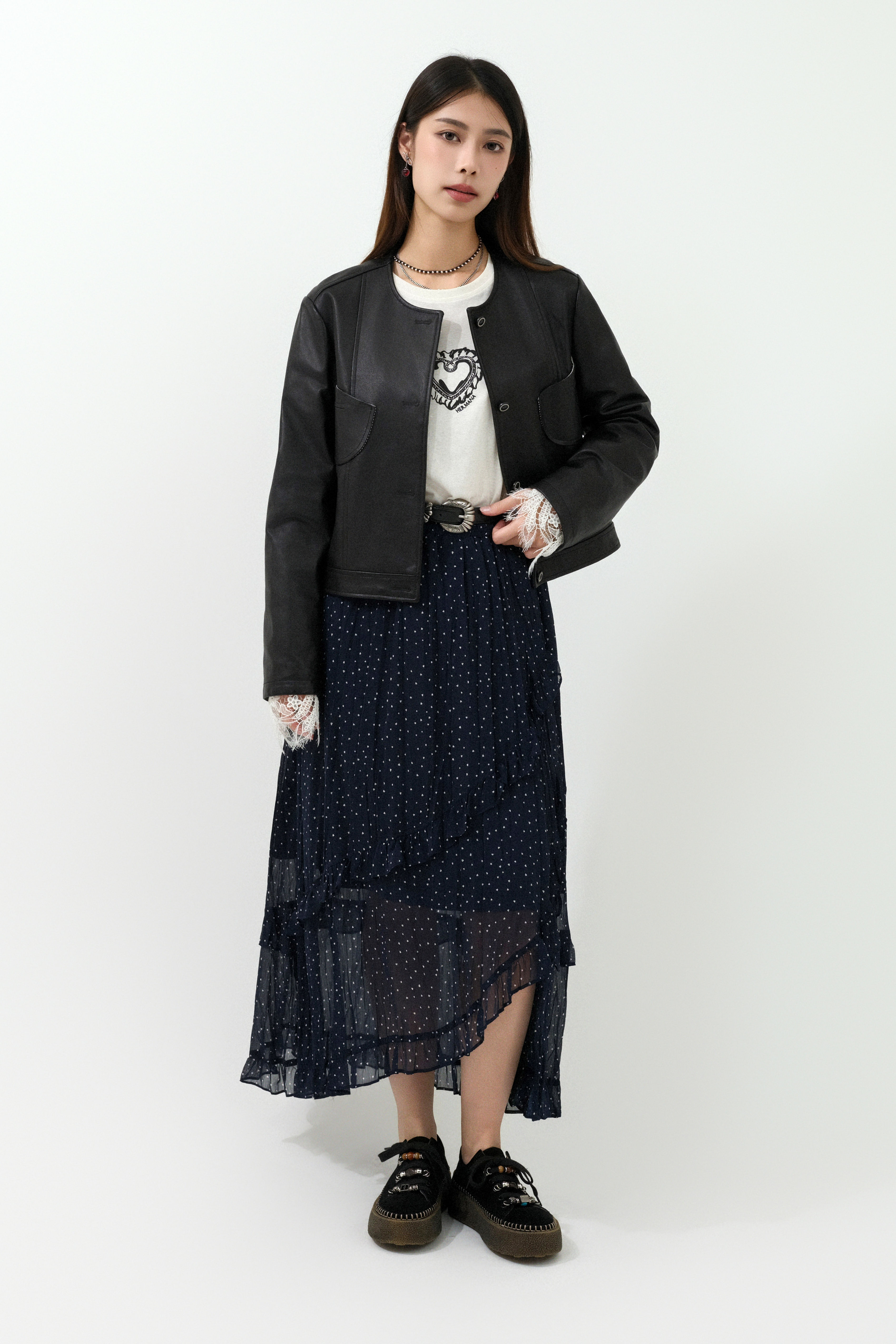 FW25_0014（皮褸＋Tee＋半截裙）