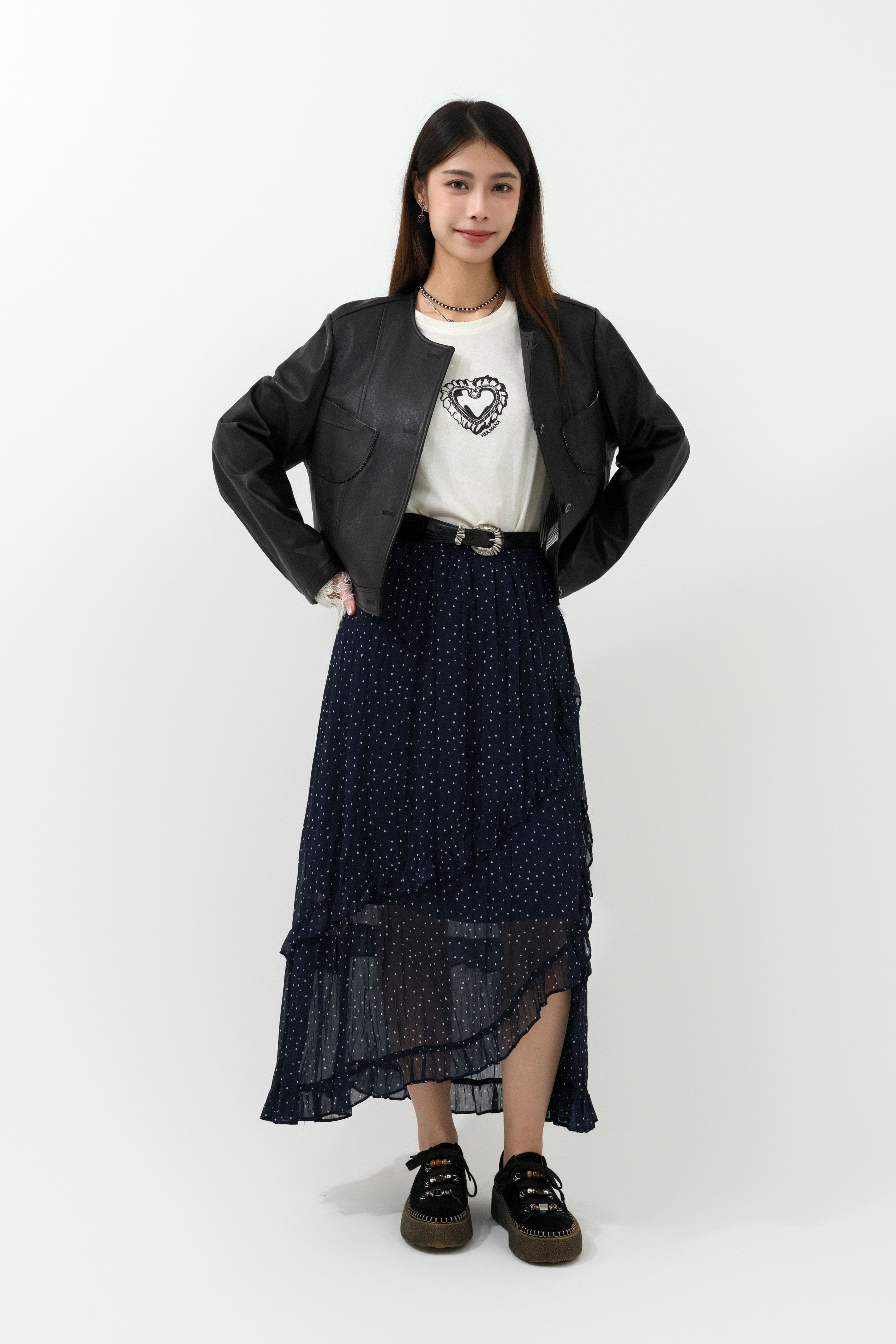 FW25_0014（皮褸＋Tee＋半截裙）