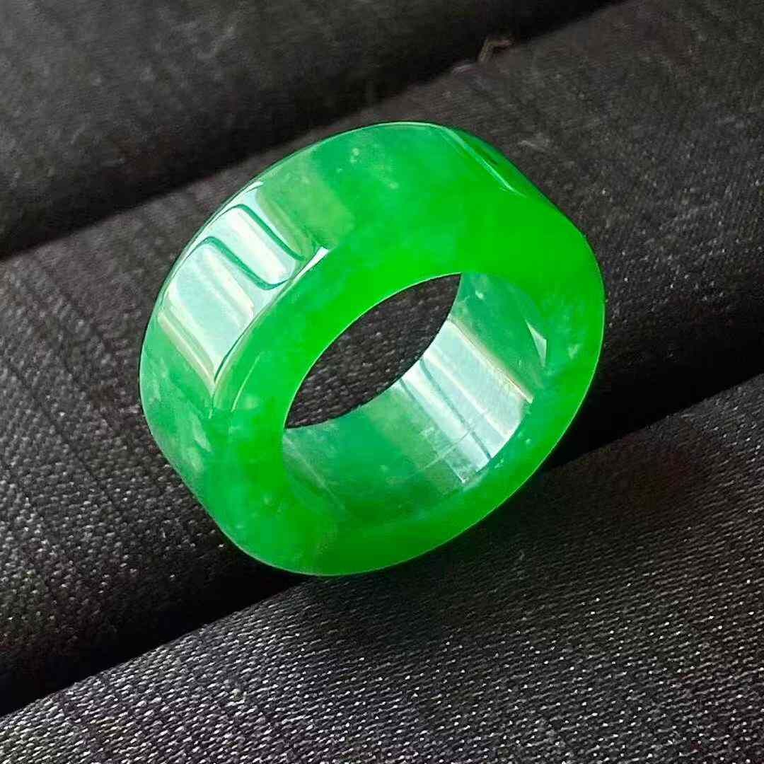 翡翠冰陽綠指環 (港圈 10號),天然翡翠A玉, 緬甸玉, Jade, Jadeite