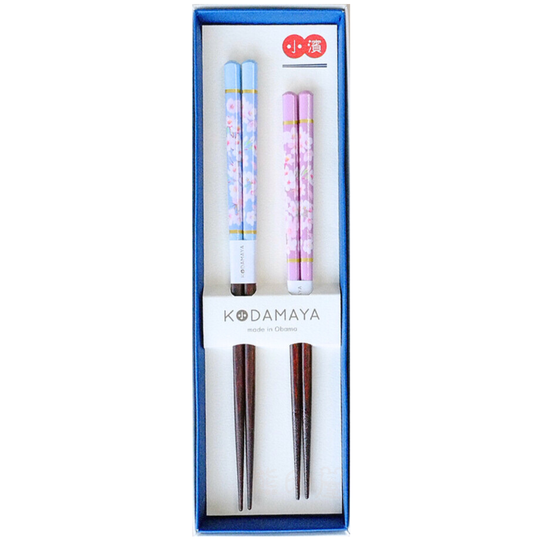 日本櫻花圖案對筷情侶夫婦對筷 日本製