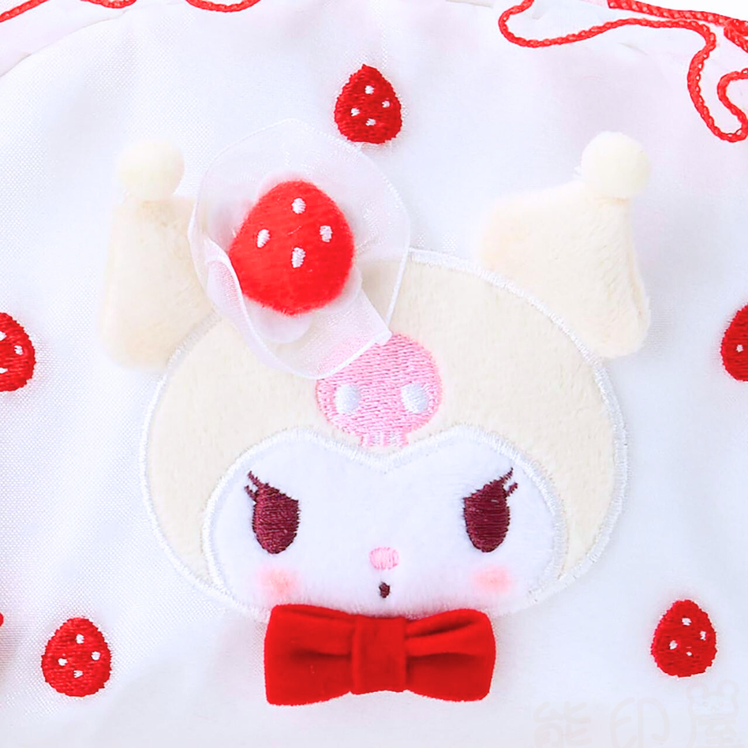 Kuromi白草莓蛋糕系列化妝袋萬用包(平行進口)