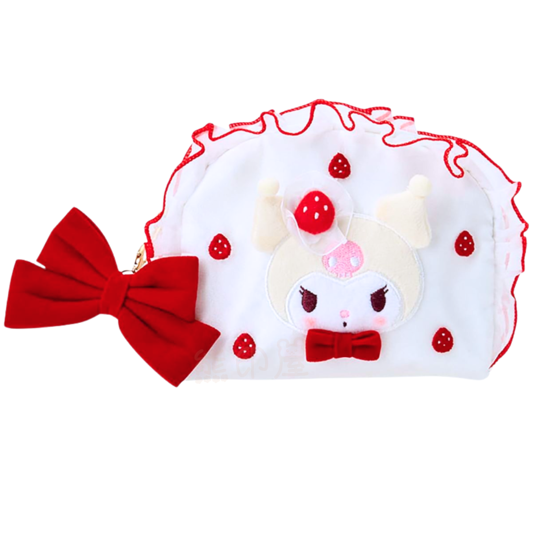 Kuromi白草莓蛋糕系列化妝袋萬用包(平行進口)