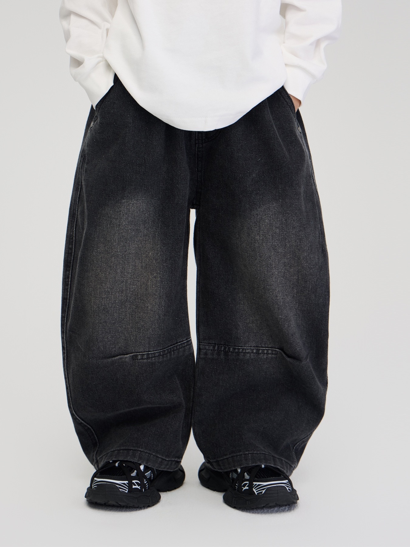 復古百搭休閒寬鬆長褲