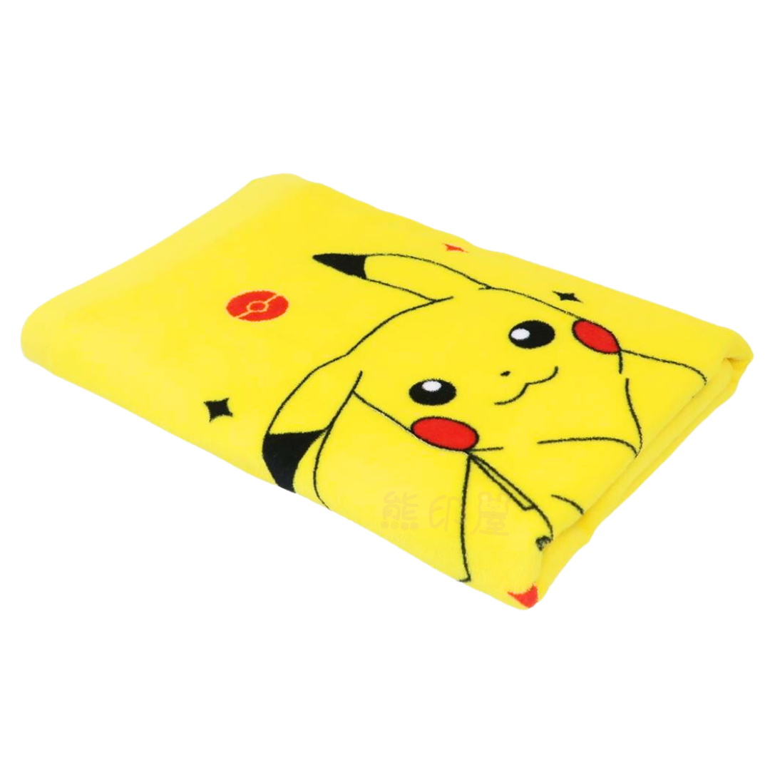 比卡超神奇寶貝寵物小精靈100%棉大浴巾毛巾