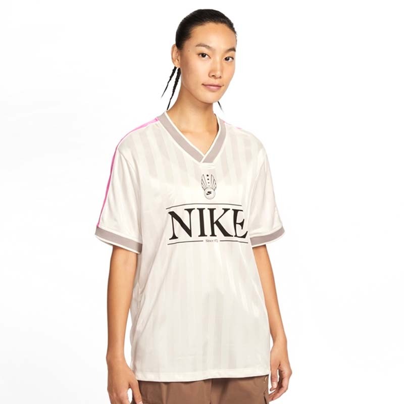 NIKE AS W NSW V NECK JERSEY V領 短袖 球衣 白色 IH8505-133 [國內代購]