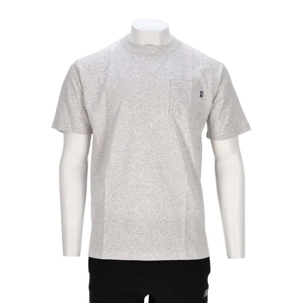 New Balance 男款 淺灰色 NB 美規 口袋 運動 休閒 短袖 MT51501AHH