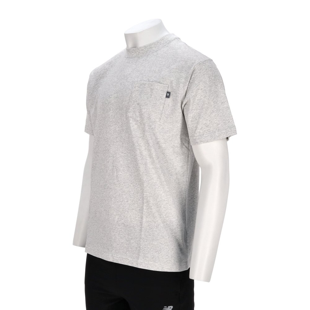 New Balance 男款 淺灰色 NB 美規 口袋 運動 休閒 短袖 MT51501AHH