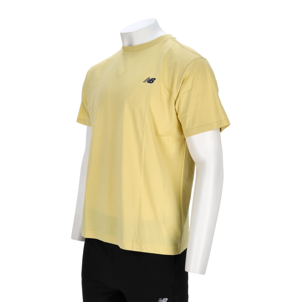 New Balance Sds短袖上衣 男款 黃色 NB 亞規 印花 T恤 休閒 短袖 AMT53313HAY