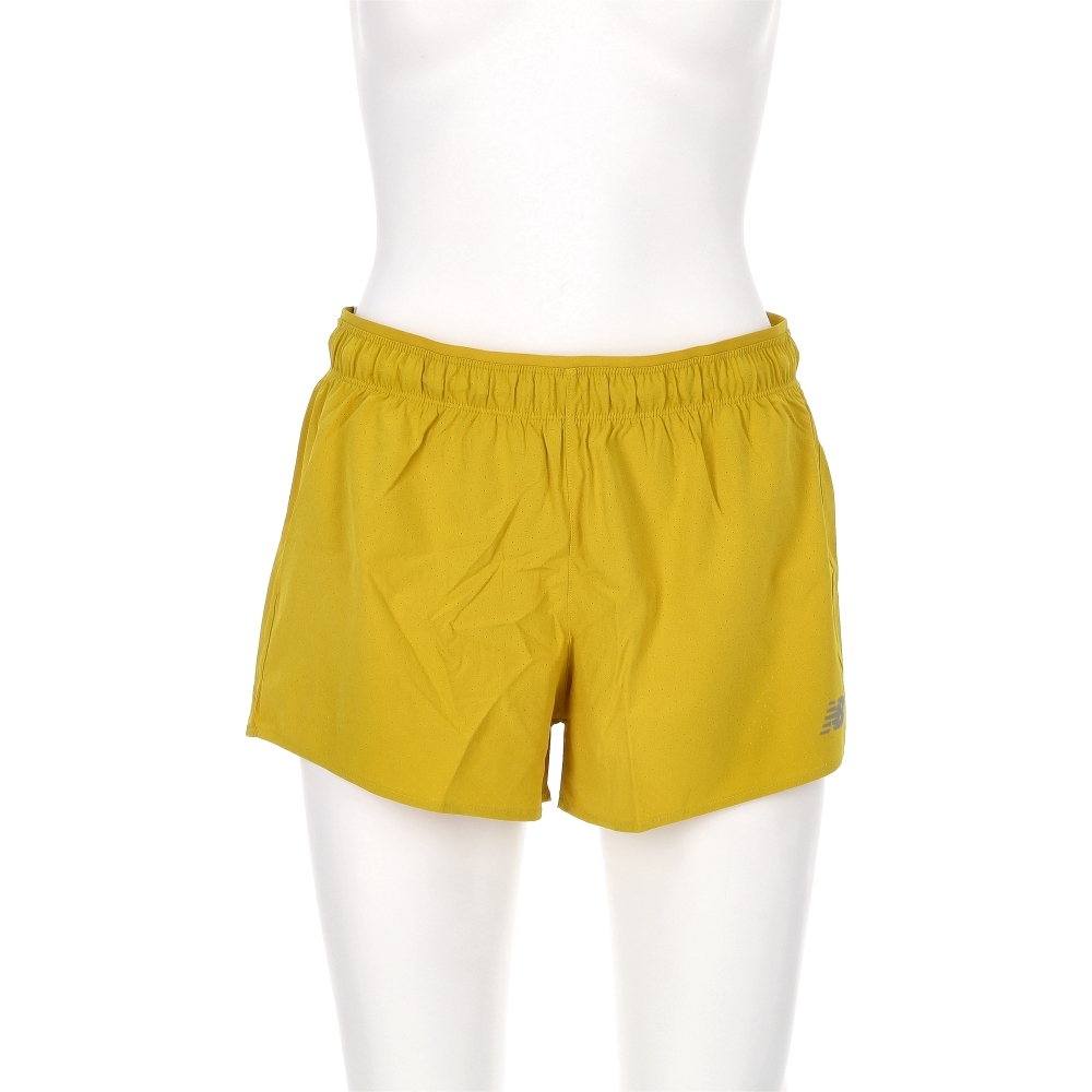 New Balance 女款 鵝黃色 NB 美規 快乾 訓練 運動 短褲 WS41286BQG