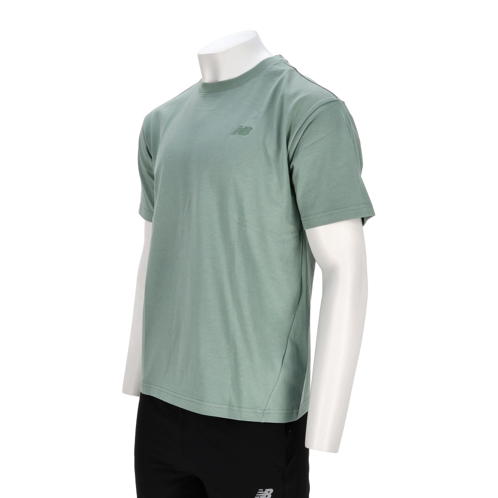 New Balance Sds 男款 綠色 NB 圖案 印花 休閒 短袖 NEF33231LGN