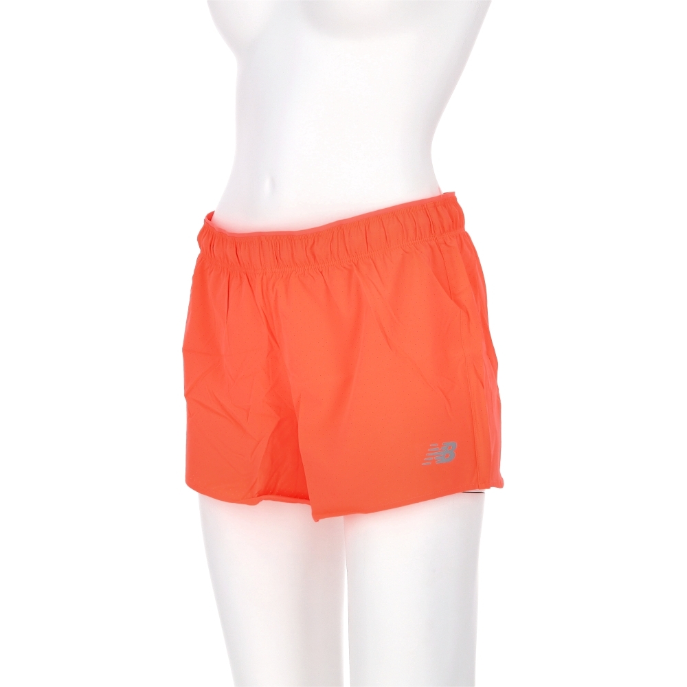 New Balance 女款 螢光橘色 NB 美規 快乾 訓練 運動 短褲 WS41286URR