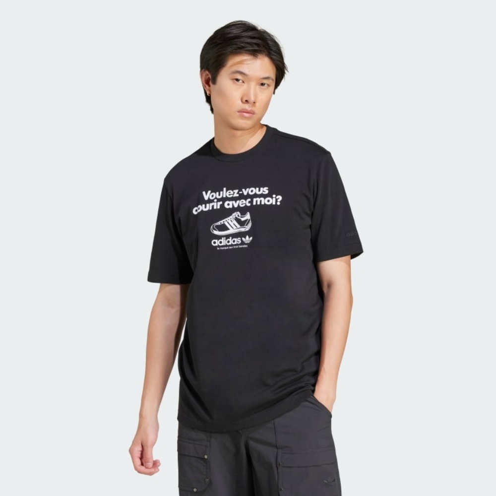 ADIDAS 短T GRFX TEE 黑白 休閒 棉質 短袖 男 JC8366
