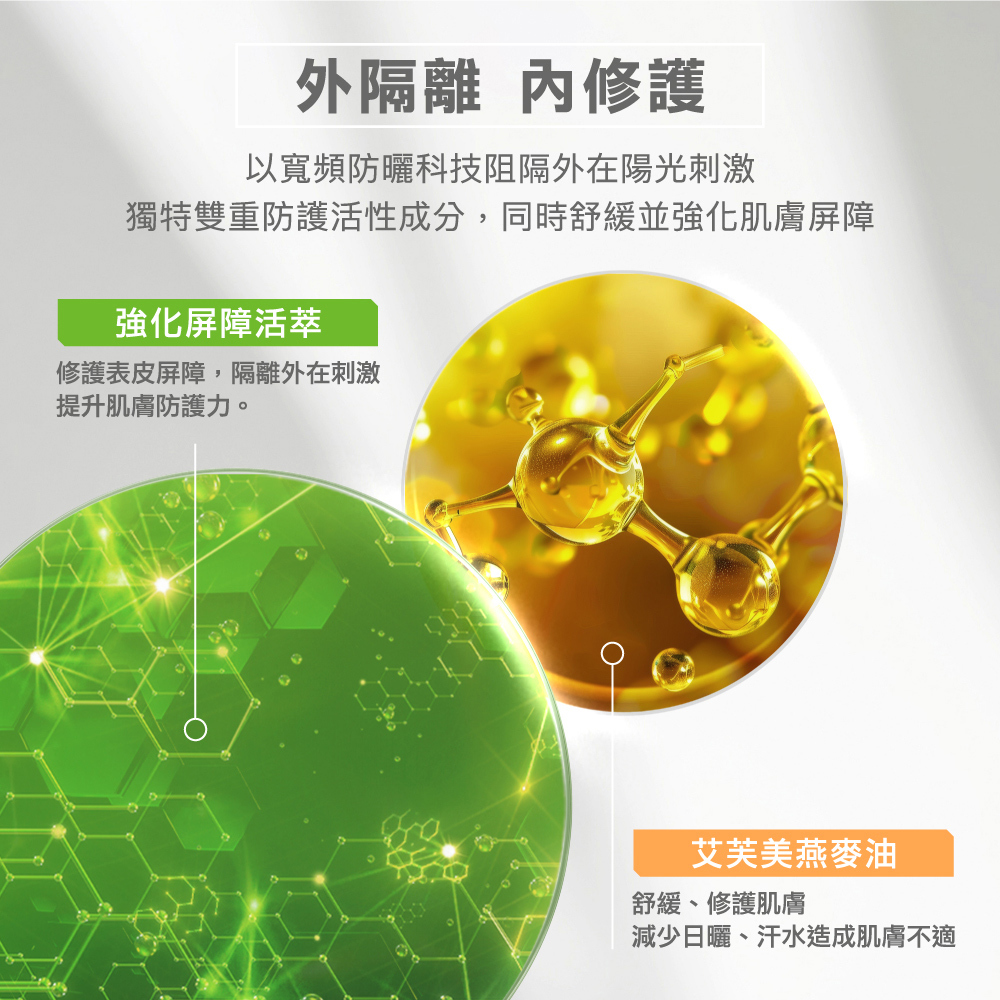 艾芙美燕麥超輕感隔離乳SPF50+