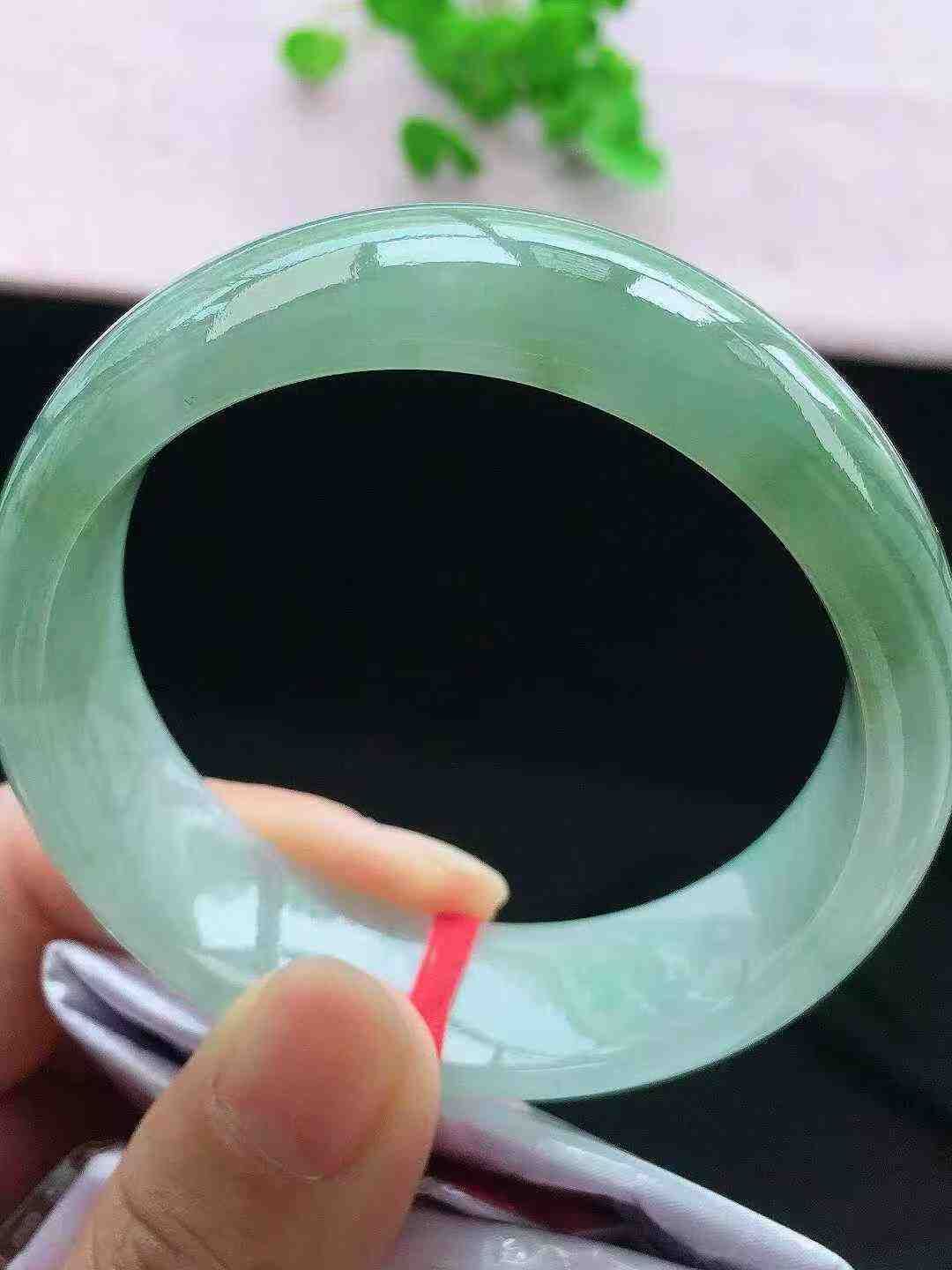 975850 57mm冰油正圈翡翠手鐲 (56-58)