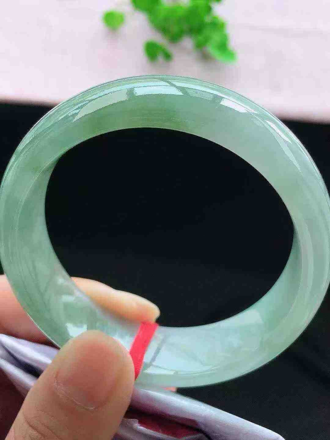 975850 57mm冰油正圈翡翠手鐲 (56-58)