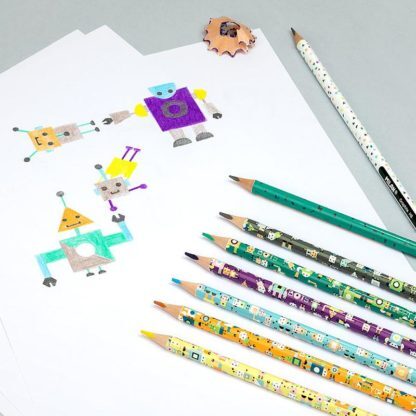 MILAN快樂機器人色鉛筆_6入