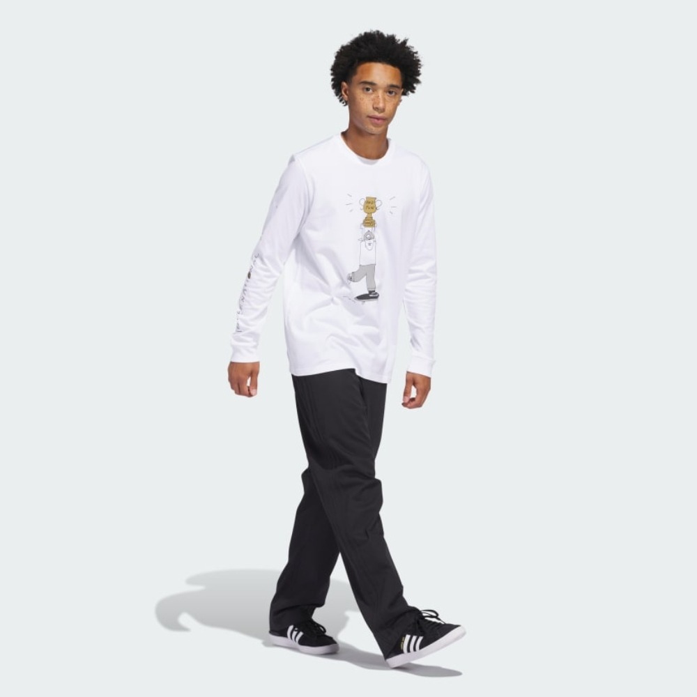 ADIDAS 長袖 HJ CHAMP LS TEE 白色 冠軍插畫 薄長T 中性 JD2715