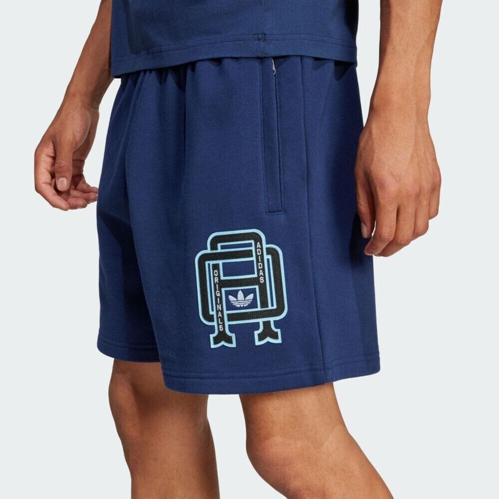 ADIDAS 短褲 Q12 VARSITY SHO 深藍 運動 休閒短褲 男 JD3336