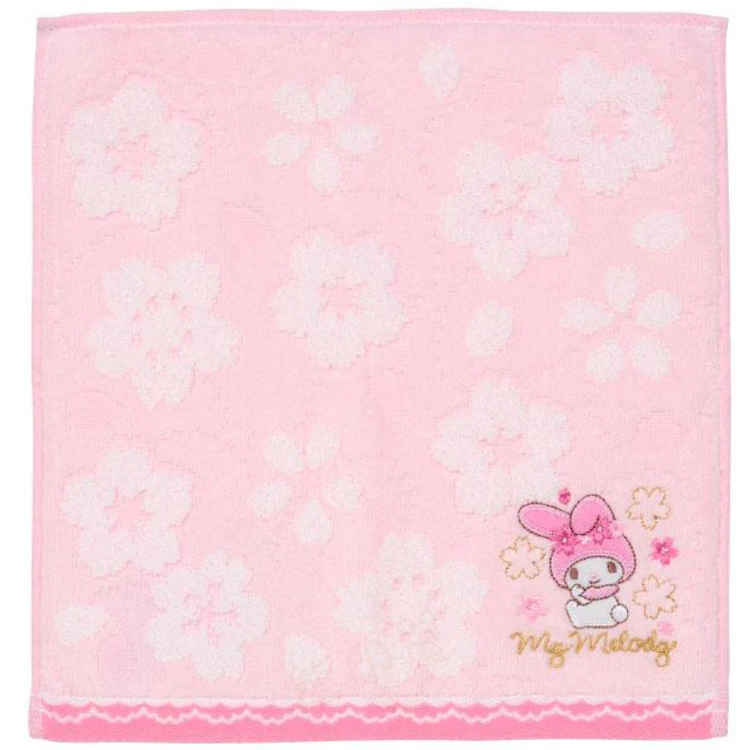 櫻花系列My Melody方形面巾100%棉毛巾