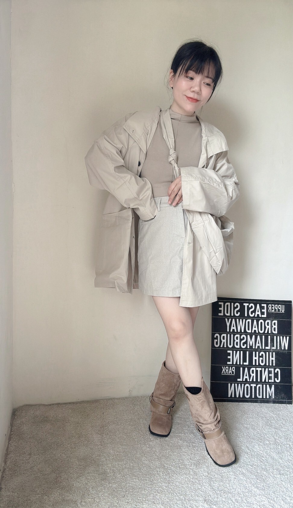 復古刷色西部牛仔靴