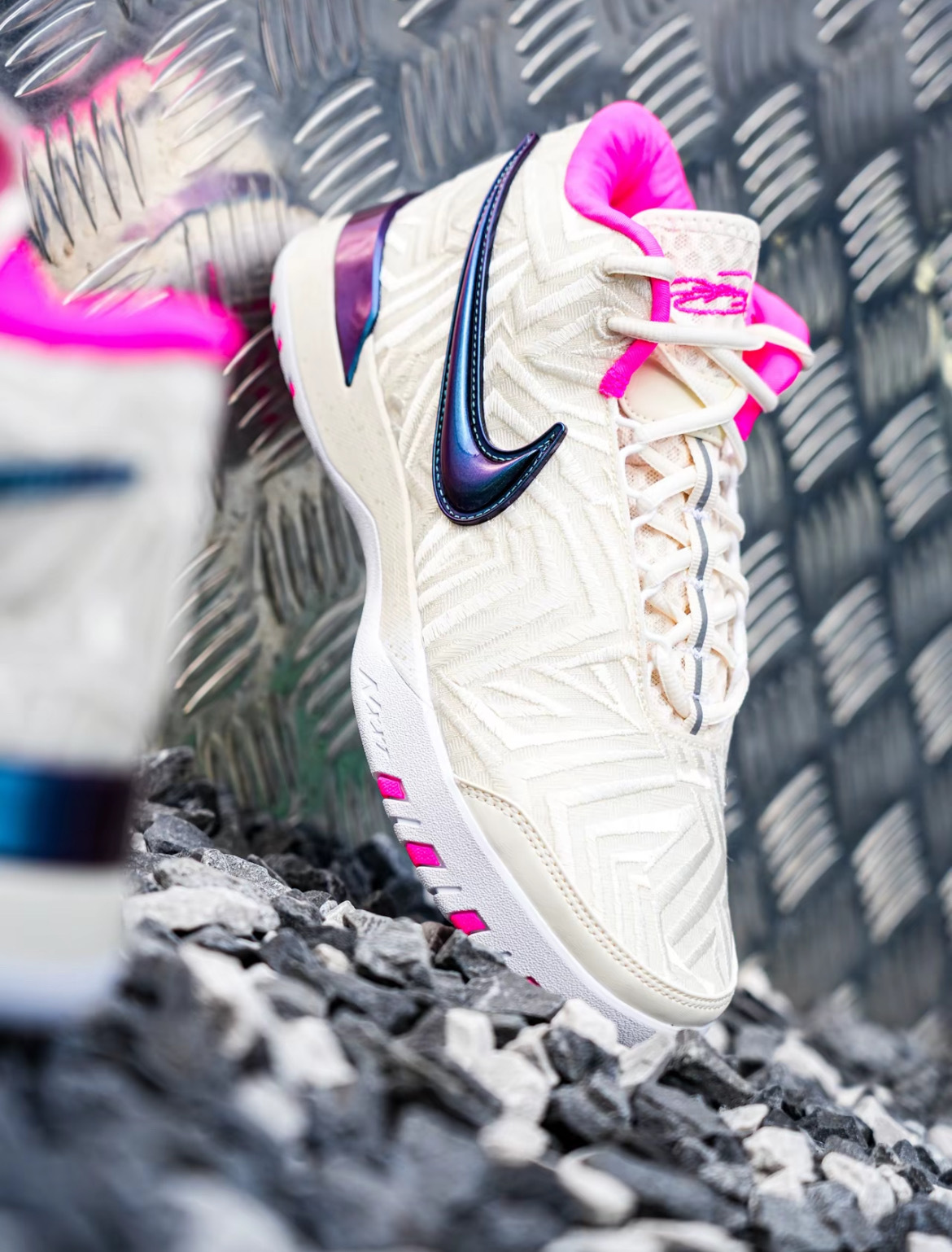 [特價售出不退換] 男鞋 Nike Zoom LeBron NXXT Gen「Bronny」白粉 杏藍粉 緩震 實戰 籃球鞋【IB1271-100】LBJ