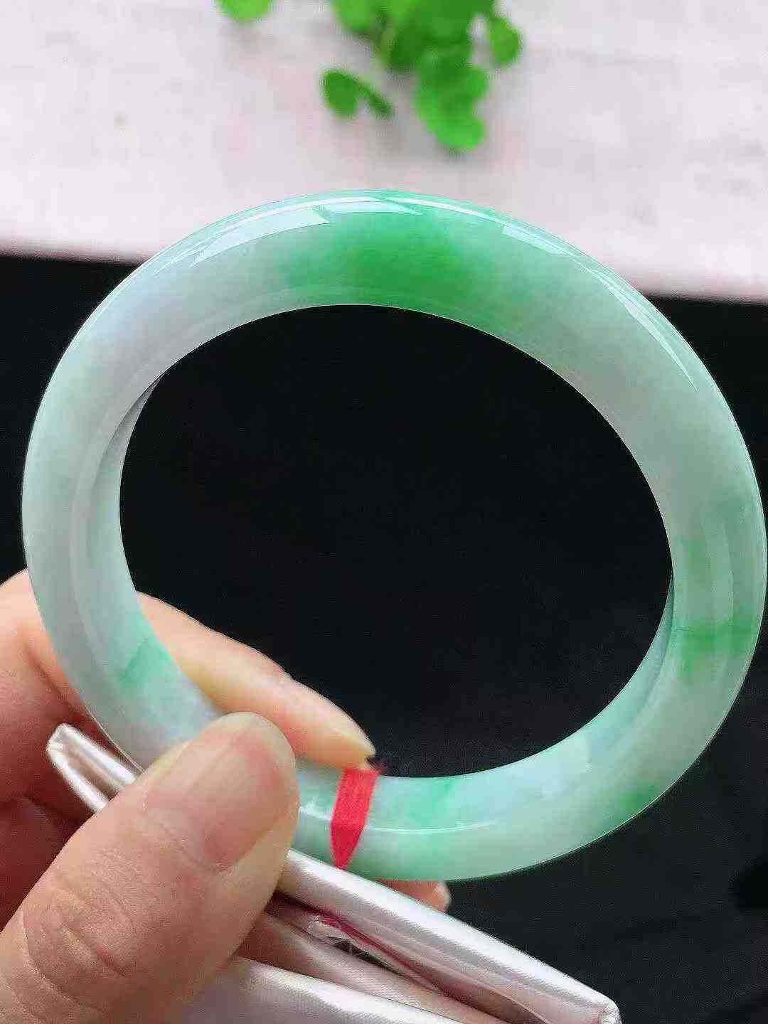 冰飄綠翡翠手鐲,天然翡翠A玉, 緬甸玉, Jade, Jadeite