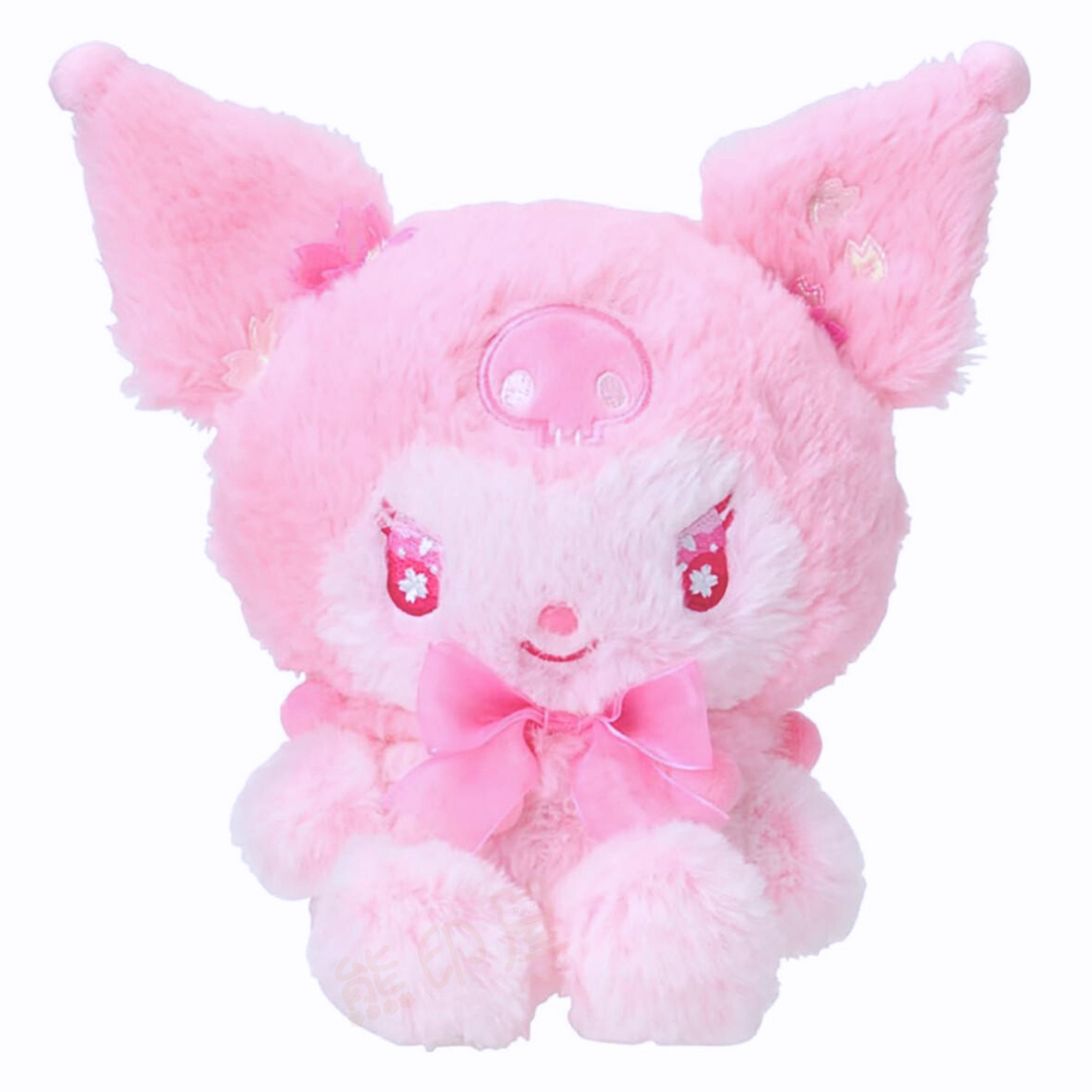 櫻花系列Kuromi毛公仔擺件