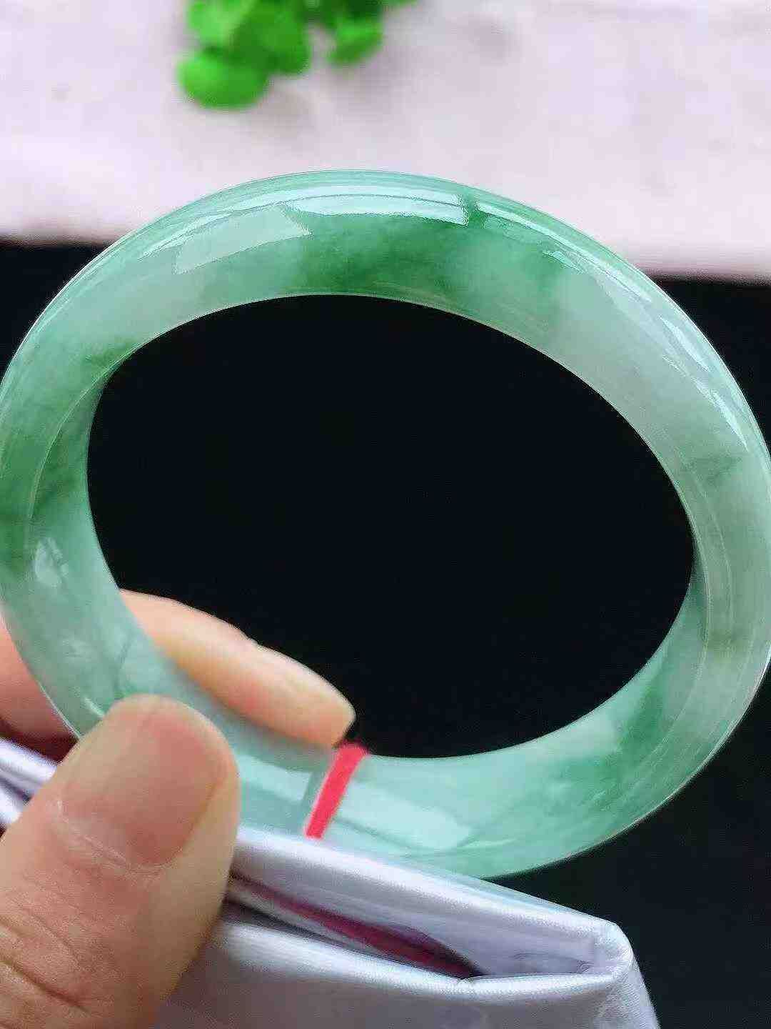 冰飄花正圈翡翠手鐲,天然翡翠A玉, 緬甸玉, Jade, Jadeite