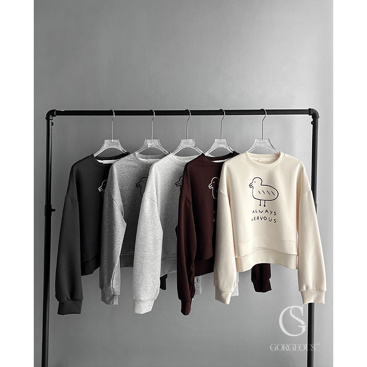 G3085 現貨「太空鴨鴨短版衣」