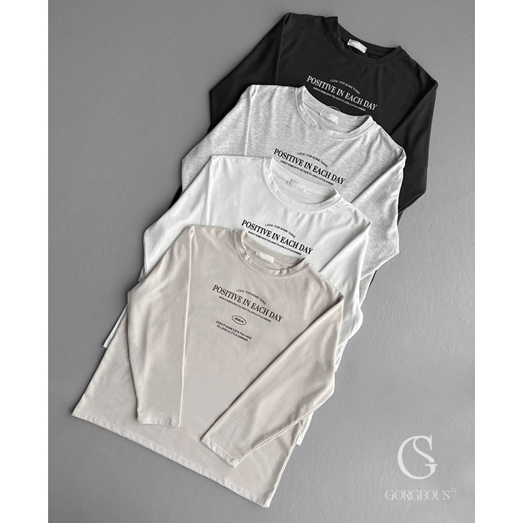 G3105 現貨「親膚英字慵懶衣」