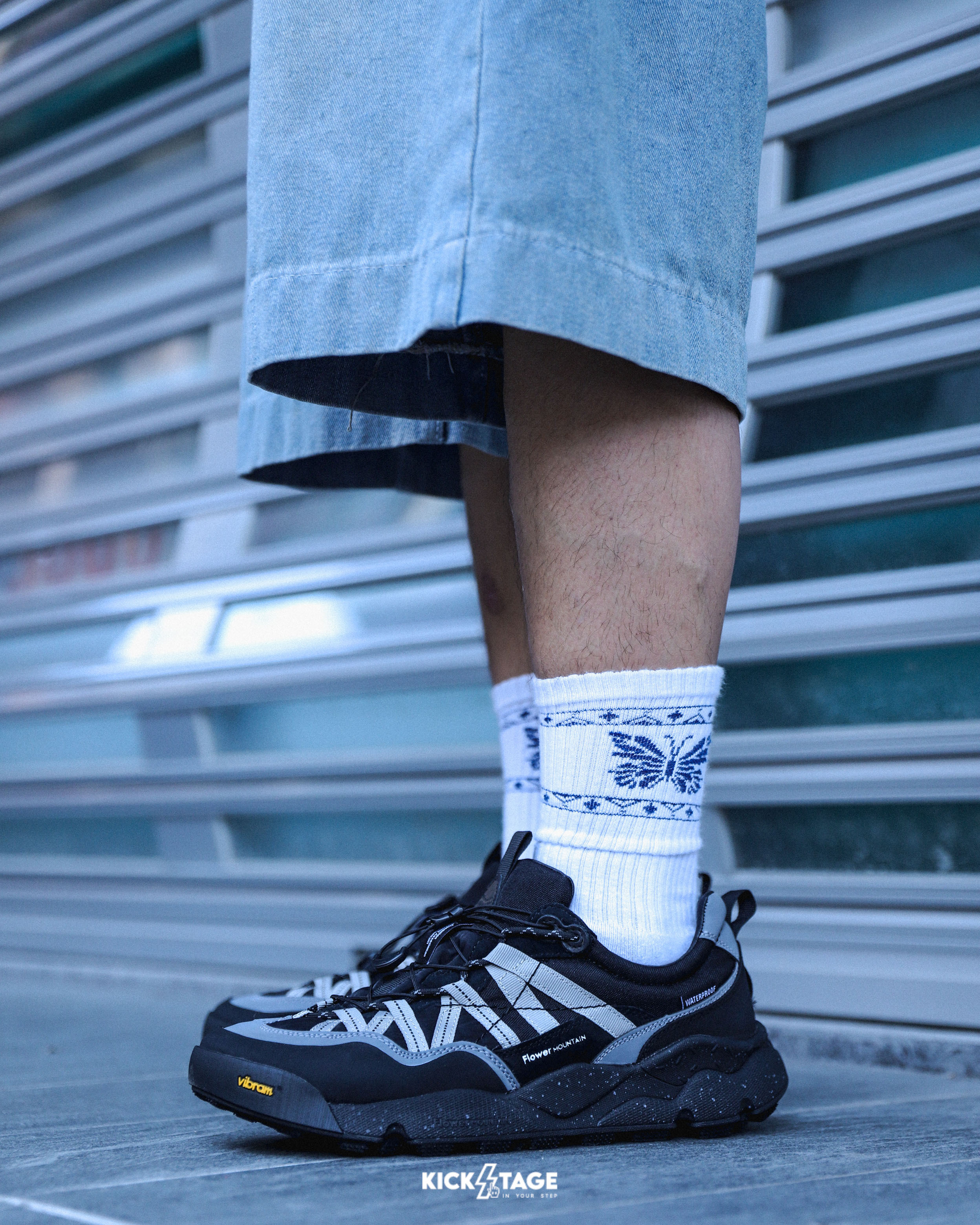 男鞋 Flower MOUNTAIN 山霧花野 IWANO2 岩野2 黑色 戶外 全地形 防水內襯 黃金大底 軟木鞋墊 休閒鞋【FM2598001】