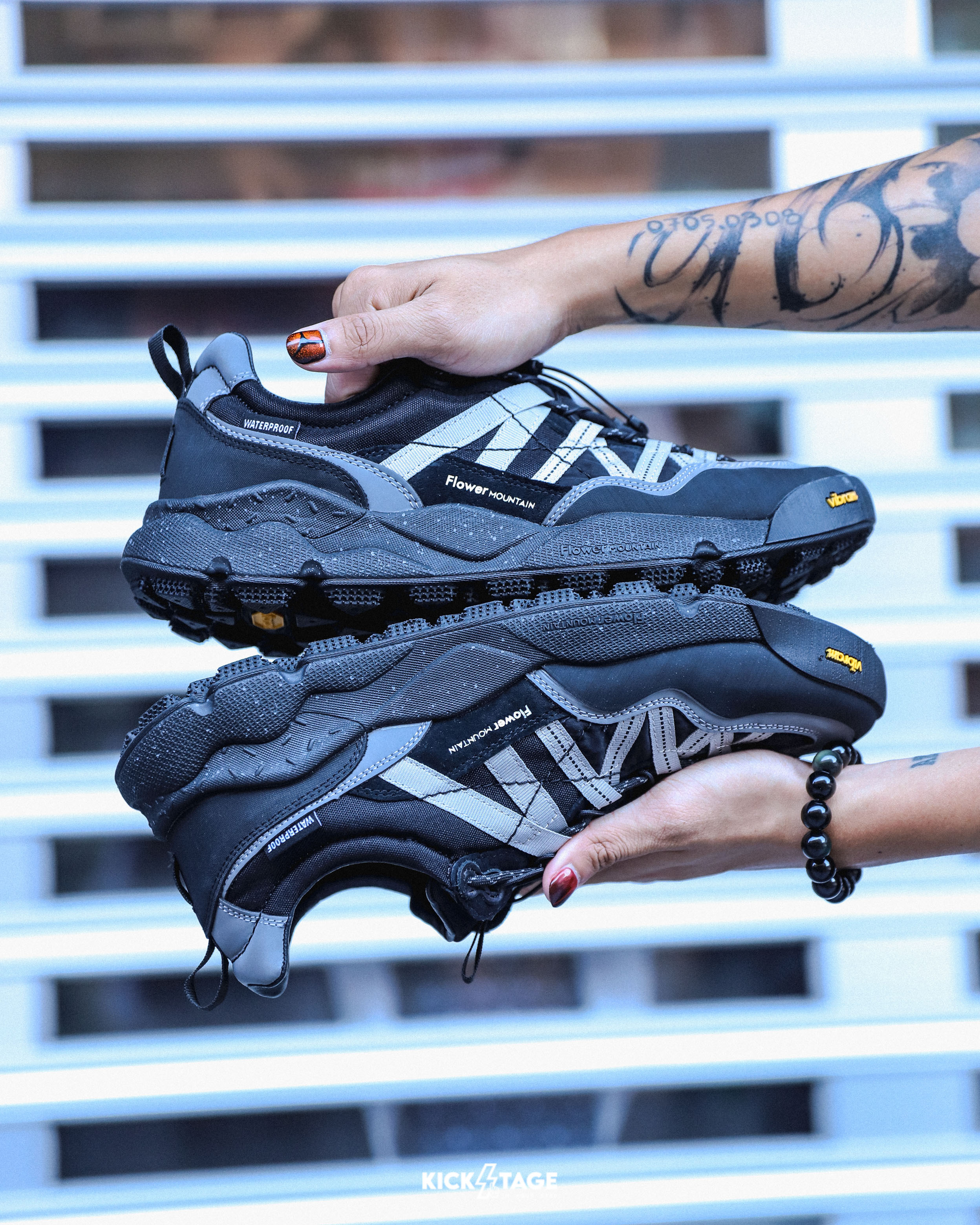 男鞋 Flower MOUNTAIN 山霧花野 IWANO2 岩野2 黑色 戶外 全地形 防水內襯 黃金大底 軟木鞋墊 休閒鞋【FM2598001】