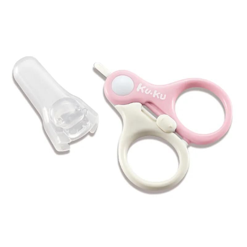 KUKU 初生嬰兒安全剪刀 (短圓頭刀刃)