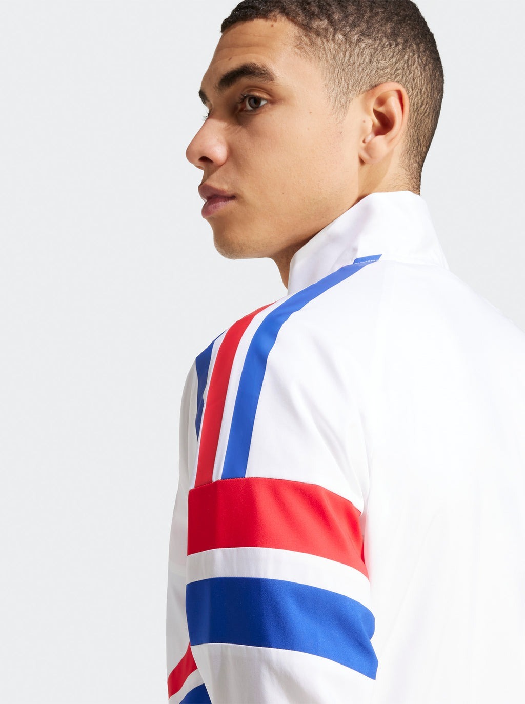 ADIDAS 外套 ADIZERO R JKT 白藍紅 運動 教練外套 男 JD7317