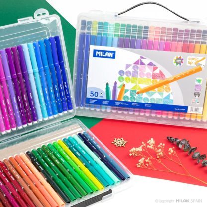 MILAN 兒童可水洗彩色筆_細筆桿50色