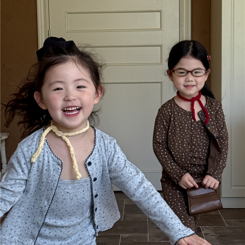 女寶看這邊｜韓系碎花三件套