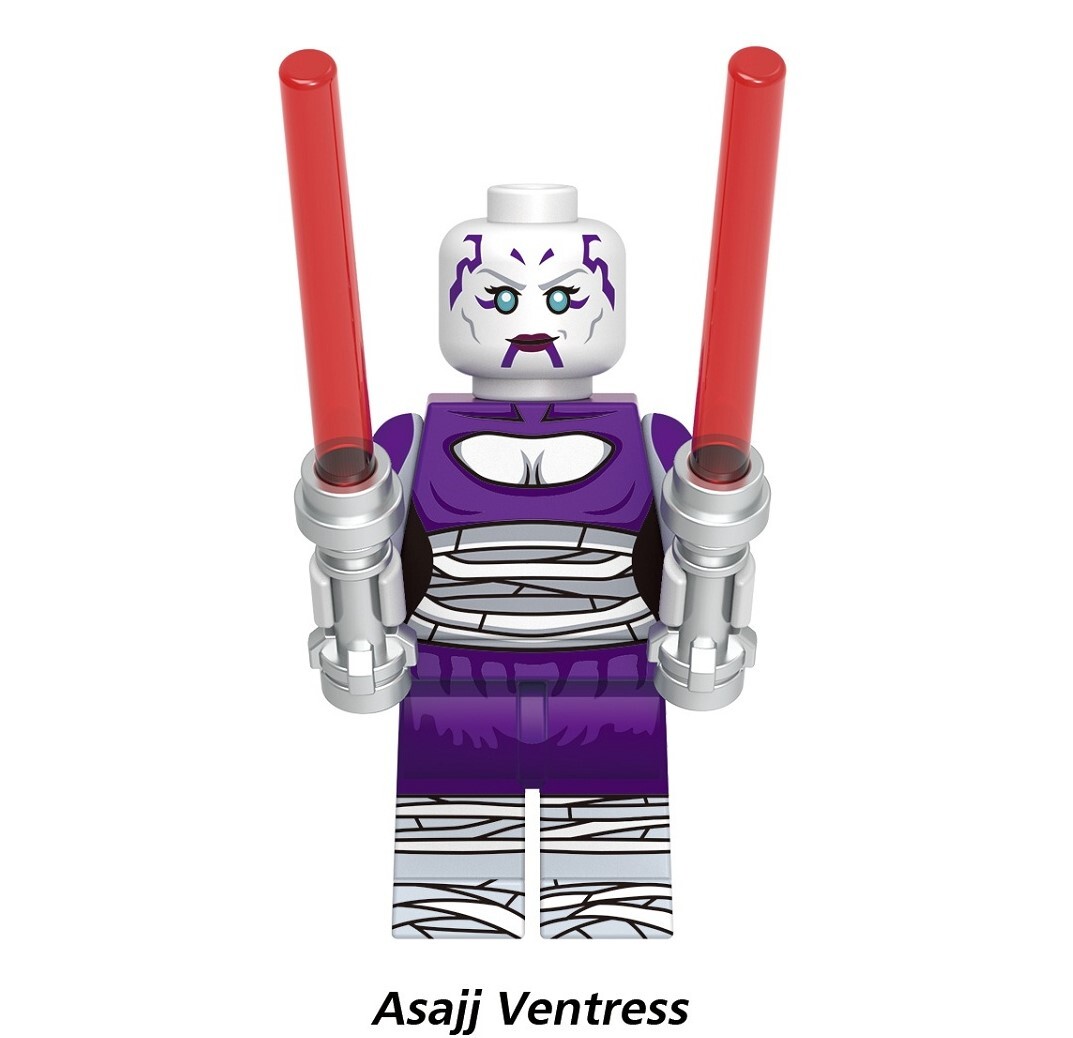 Star Wars Asajj Ventress Custom Minifigures Minifigs Fit Lego G0157 GH0429