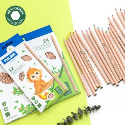 MILAN經典原木六角色鉛筆_24色