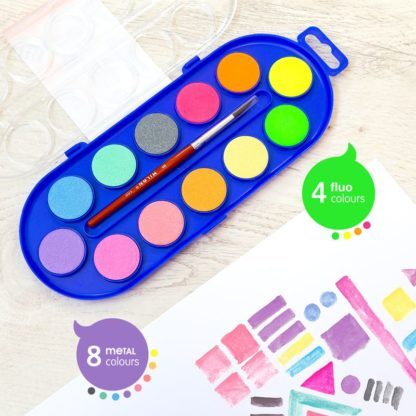 MILAN 水彩粉餅彩繪盤_特殊色(12色)