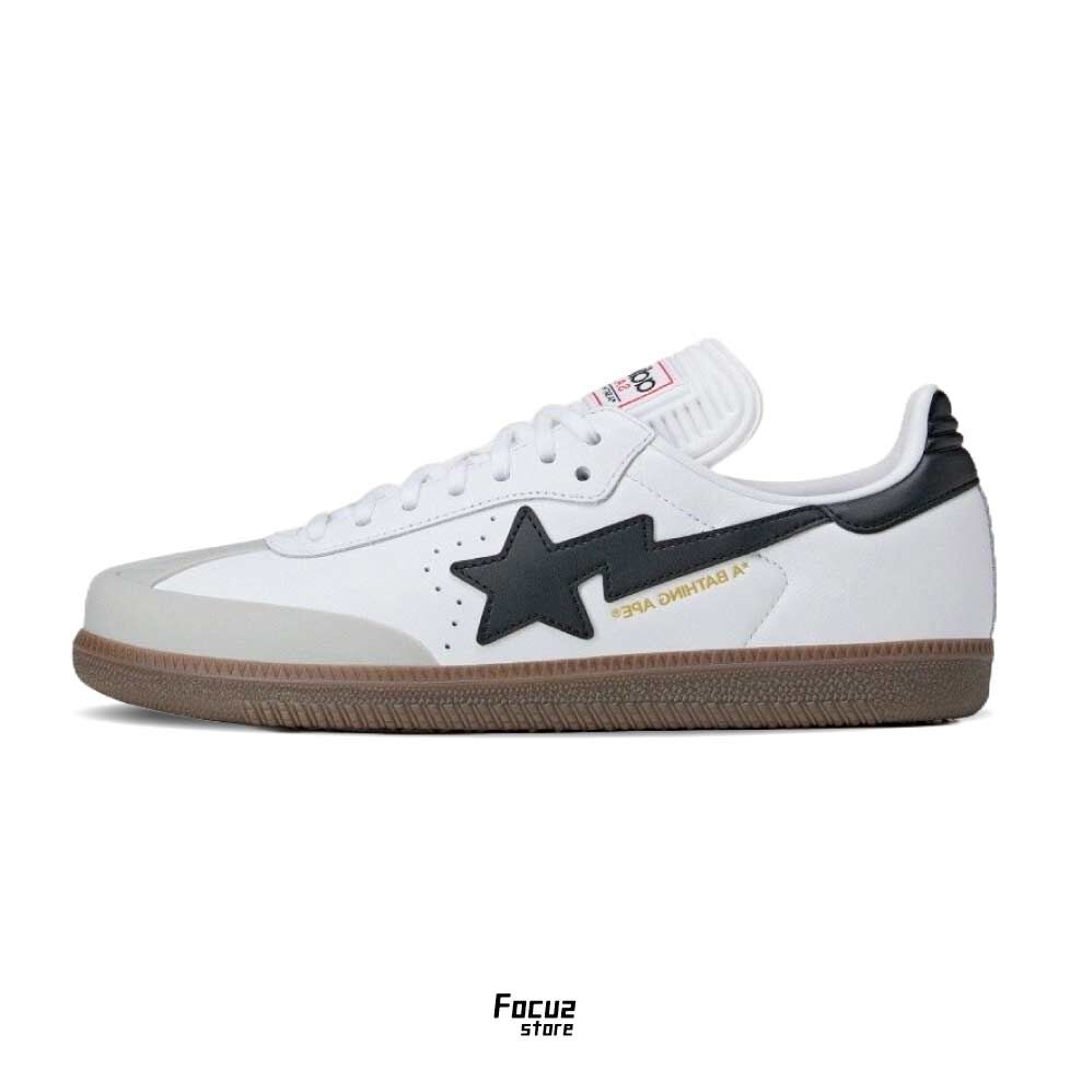 【Focus Store】預購 A BATHING APE x Adidas Samba "White" 白色 JR9245