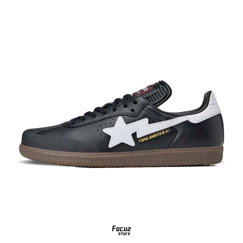 【Focus Store】預購 A BATHING APE x Adidas Samba "Black" 黑色 JR9246