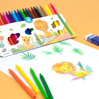 MILAN 無毒不沾手蠟筆(24色)